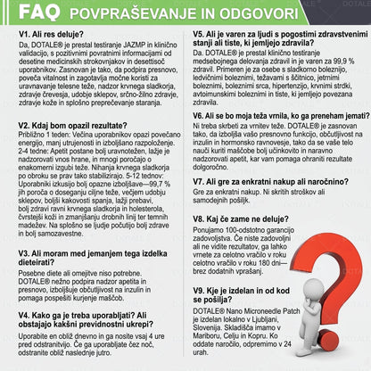 𝑫𝑶𝑻𝑨𝑳𝑬® Presnovni nanomikroiglični obliž (Samo enkrat na dan, vidne spremembe v 7 dneh)