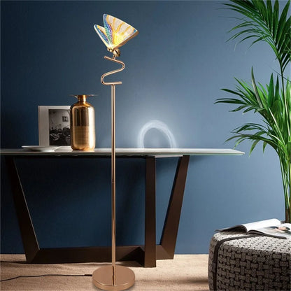 Cadrunis™ Luxury Nordic Butterfly LED Floor Lamp – Creative Artistic Standing Light with Decorative Base Design for Living Room & Bedroom