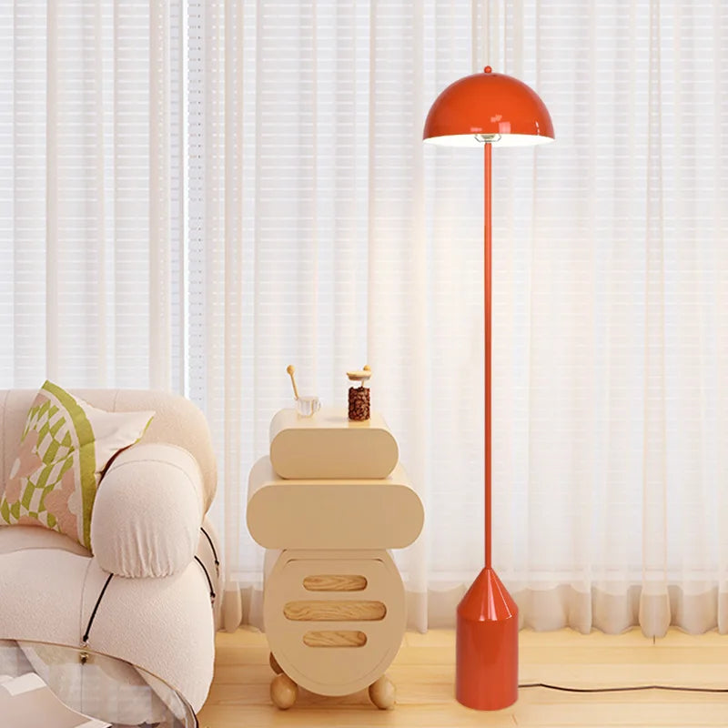 Cadrunis™ Modern Nordic Cream Mushroom Floor Lamp, Vintage Inspired Decorative Standing Light for Living Room Sofa Side and Bedroom
