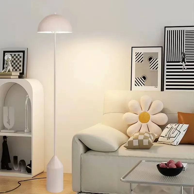 Cadrunis™ Modern Nordic Cream Mushroom Floor Lamp, Vintage Inspired Decorative Standing Light for Living Room Sofa Side and Bedroom