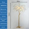 Cadrunis™ Luxury Contemporary Resin E27 Floor Lamp with Feather Design – Modern LED Standing Light for Bedroom and Living Room Decoration