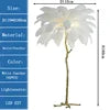 Cadrunis™ Luxury Contemporary Resin E27 Floor Lamp with Feather Design – Modern LED Standing Light for Bedroom and Living Room Decoration