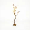 Cadrunis™ Premium Brass Leaf LED Floor Lamp – Modern Minimalist Decorative Standing Light for Luxury Villa, Living Room & Hotel Lobby Ambiance